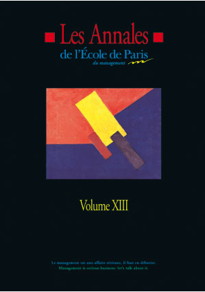 Couverture Les Annales de l'École de Paris du management - Volume 13