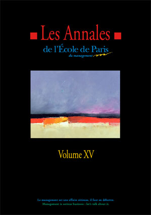 Couverture Les Annales de l'École de Paris du management - Volume 15