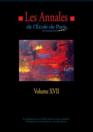 Couverture Les Annales de l'École de Paris du management - Volume 17