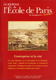 Couverture Journal de L'École de Paris du management N°32